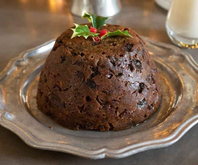 Steamed Persimmon Pudding with Hard (Brandy) Sauce