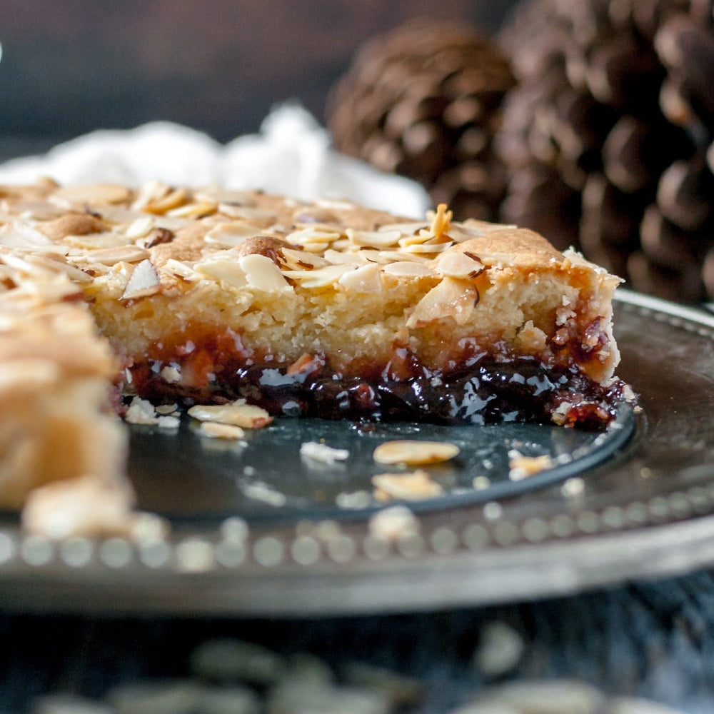 Italian Almond Tart with Sour Cherry Layer