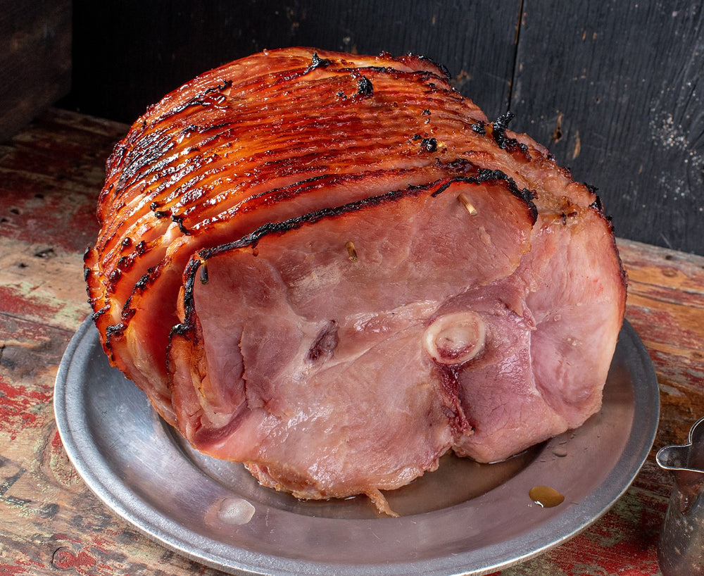 Bourbon Glazed Baked Spiral Cut Bone In Ham - (approx. 15 lbs)